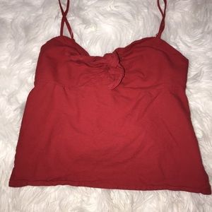 Brandy Melville red tie top